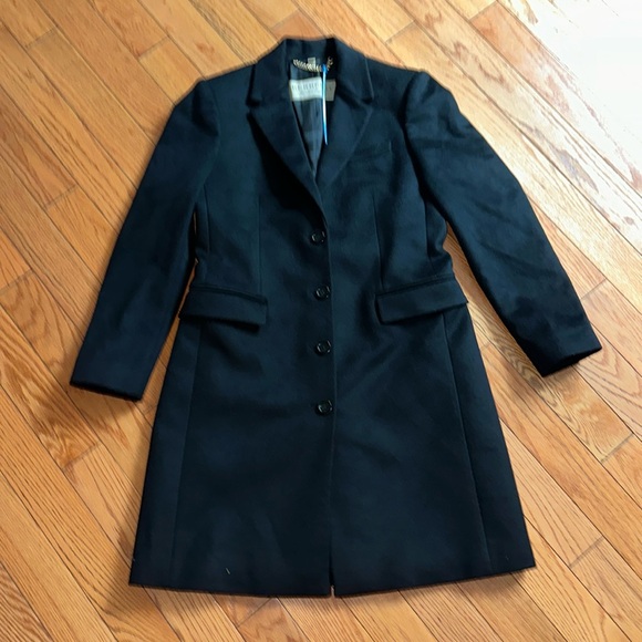 🔥🔥🔥Authentic Burberry Long Black Wool Cashmere Coat Jacket - Picture 3 of 10